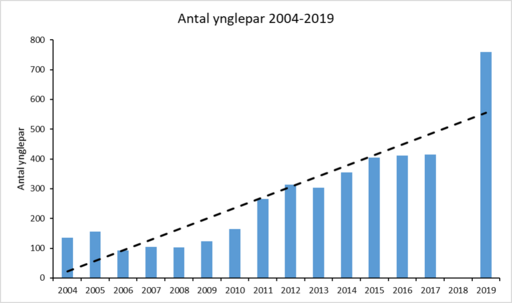 Figur 2 Blåhals 2004-2019