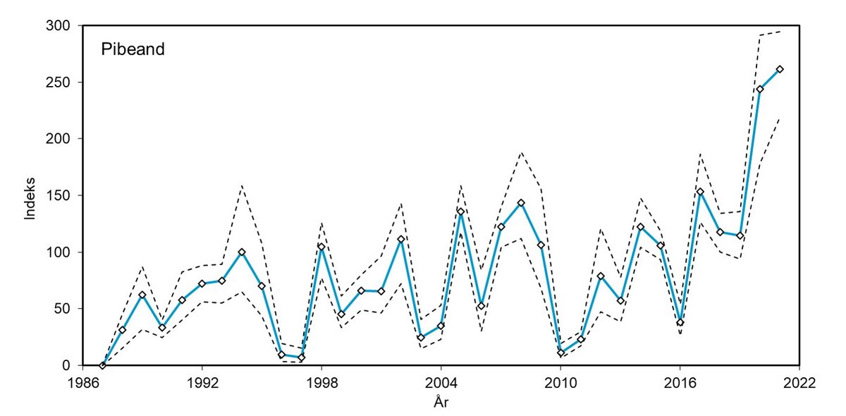 Pibeand indeks 1987 - 2021